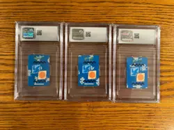 CGC 1997 Mini Carddass Pokemon Pidgey Pidgeotto Pidgeot Evo Line Sequencial Set - Image 2