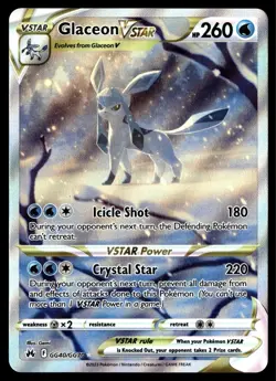 ✅Pokemon Glaceon VSTAR GG40/GG70 Crown Zenith: Galarian Gallery Holo ✅ NM ✅B2AD✅ - Image 1
