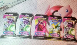 Pokemon Sword & Shield Fusion Strike Sleeved Booster Pack - LOT OF 5 - Image 1