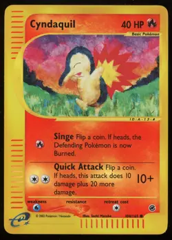 Pokemon 2002 Expedition - Cyndaquil - Reverse Holo - 104 - Image 1