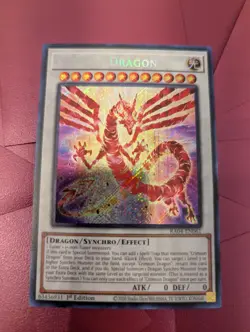 Crimson Dragon (card) (Secret Rare) RA04-EN061 Quarter Century Stampede 1st... - Image 1