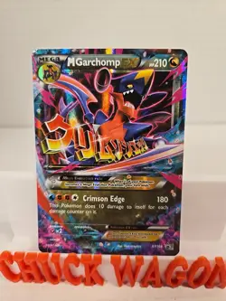 Mega Garchomp EX - XY168 - Pokemon XY Promo Ultra Rare Card MP - Image 2