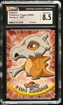 CGC 8.5 Cubone 2000 Series 2 Topps 104 Pokemon Card - Image 1