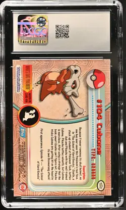 CGC 8.5 Cubone 2000 Series 2 Topps 104 Pokemon Card - Image 2