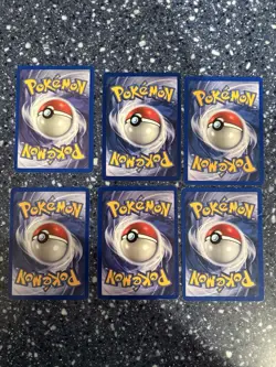 Pokemon Six Card Various Pokemon Vintage Base Set! Scyther, Jynx And Others! - Image 2