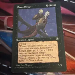 BARON SENGIR x1 mtg LP-MP Homelands 1 Rare - Image 1
