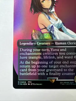 Yuna, Hope of Spira (Borderless) Final Fantasy Foil - Image 5