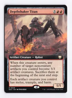 Depthshaker Titan (Extended Art) 0029 (R) MTG Commander Edge of Eternities (EOC) - Image 1