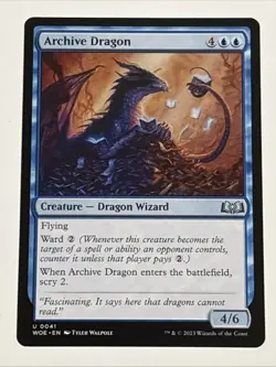 MTG Wilds of Eldraine Archive Dragon 0041 NM - Image 1