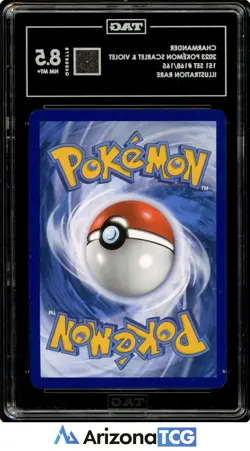 Pokemon 2023 Charmander 168/165 Illustration Rare Scarlet & Violet 151 TAG 8.5 - Image 2