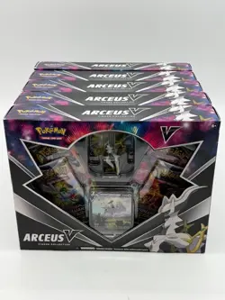 Lot of (5) Pokemon TCG Arceus V Figure Collection Boxes NEW - Image 1