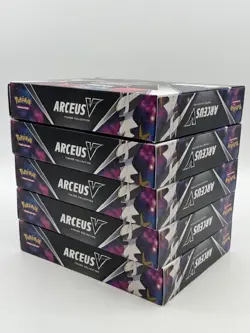 Lot of (5) Pokemon TCG Arceus V Figure Collection Boxes NEW - Image 3