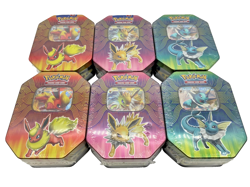 Lot of (6) Pokemon TCG: Elemental Power Tin Set Vaporeon/Jolteon/Flareon GX New - Image 2