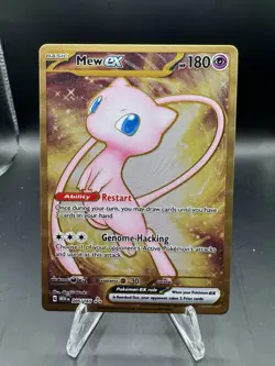 Pokemon TCG Mew EX Metal Gold NM 205/165 Scarlet & Violet 151 Promo Card - Image 1
