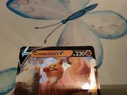 Mis-cut Miscut Conkeldurr V 040/078 - Pokemon Go Card - LP/NM Free Shipping - Image 3