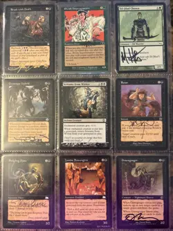 G-1 Mixed Lot Of Signed Magic The Gathering Cards - Image 1