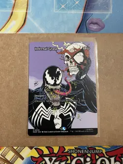 Mtg Spider-Man Venom Infernal Grasp Mythic 0018 Borderless Non Foil NM Card - Image 2