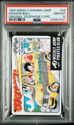 PSA 10 Dragon Ball Phone Card 1989 Weekly Shonen Jump #26 Akira Toriyama - Image 1