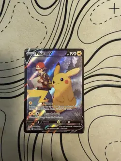 2022 Pokemon Pikachu V Lost Origin Holo Card TG16/TG30 NRMT/MT - Image 2