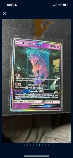 Pokemon Mewtwo GX Holo Card 78/73 Shining Legends 2017 Mint Condition - Image 1