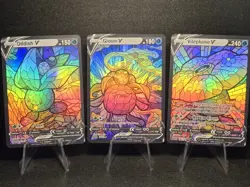 Oddish, Gloom, & Vileplume CUSTOM Stained Glass Holo Cards -Dissplay Only - Image 1