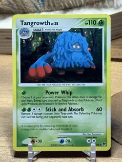 Tangrowth LV. 38 10/106 Holo Rare 2008 Pokemon Great Encounters Card NM - Image 1