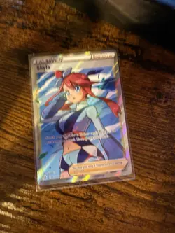 Pokemon TCG Skyla Holo Ultra Rare Full Art Card Shining Fates 072/072 Near mint - Image 1