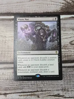 Waste Not - Light Play MTG Commander 2016 Edition - Magic The Gathering LP - Image 2