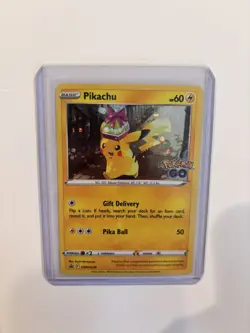 Pikachu - SWSH234 - Black Star Holo Rare Promo Pokemon Go - Pokemon Card - Image 1