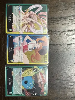 One Piece Card Game OP-11 A Fist Of Divine Speed - Base Leader Set - 6 Card Lot - Image 1