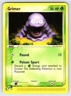 Grimer 57/97 2003 EX Dragon Pokemon Card TCG Nintendo Yuka Morii Common - VLP - Image 1