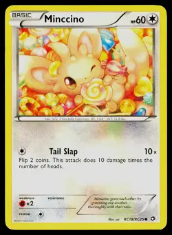 Pokemon Card Minccino RC18/RC25 Legendary Treasures: Radiant Collection - Image 1