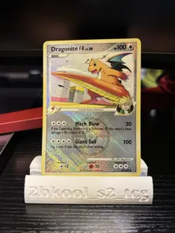 Dragonite FB 56/147 League Promo Supreme Crosshatch Pokemon Card - Image 1