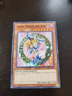 Yugioh Dark Magician GIrl - 1st Edition - NM+ Card LED6-EN000 y13 - Image 1