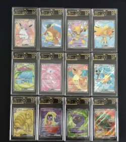 12 Lot OCD 10 Pokemon Chinese Card 151 SR Holo Charizard Mew SQ Graded - Image 1