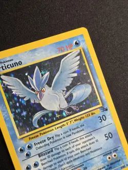 Articuno 2/62 Fossil Holo Rare MP-LP Vintage Pokemon Card 1999 - Image 3