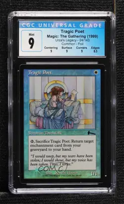 Tragic Poet Foil Magic: Urza's Legacy CGC 9 Mint 1999 - Image 1