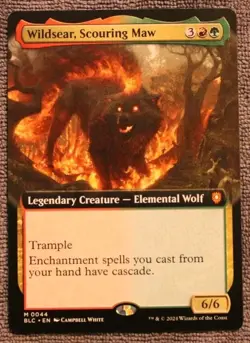 MTG Bloomburrow Commander Wildsear, Scouring Maw 0044 Mythic Regular Extended NM - Image 1