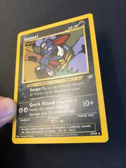Pokemon TCG Sneasel 24/64 Neo Revelation 1ST EDITION Rare WOTC Vintage - Image 3