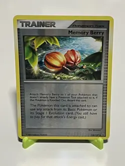 Pokemon Memory Berry 110/127 Platinum Reverse Holo NM Condition - Image 1