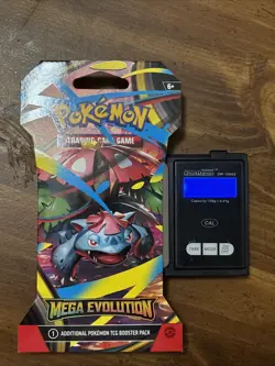 (VERY HEAVY) 33.42 Pokemon TCG Mega Evolution Sleeved Booster Pack! (SEALED)✅ - Image 1