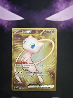 Pokemon TCG Mew EX Metal Gold NM 205/165 Scarlet & Violet 151 Promo Card - Image 1