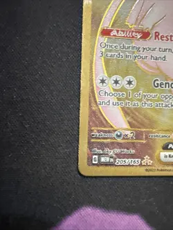 Pokemon TCG Mew EX Metal Gold NM 205/165 Scarlet & Violet 151 Promo Card - Image 5