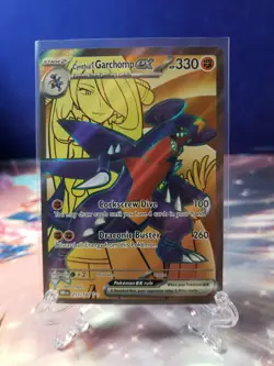 Cynthia's Garchomp ex 215/182 Sv10: Destined Rivals Pokemon TCG Full Art - Image 1