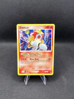 Entei LV.43 Cracked Ice Holo Pokemon 4/132 Secret Wonders Lightly Played 🔥🔥🔥 - Image 1