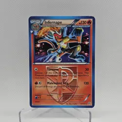 Pokemon Black & White Plasma Storm Infernape Team Plasma Rare - MP #17/135 8797 - Image 1