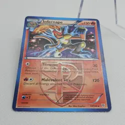 Pokemon Black & White Plasma Storm Infernape Team Plasma Rare - MP #17/135 8797 - Image 3