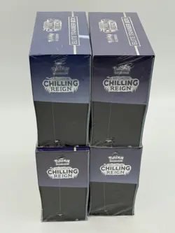 Lot of (4) Pokemon TCG Chilling Reign Elite Trainer Boxes SEALED - Image 2