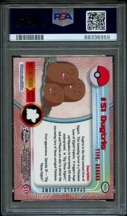 Pokemon Sparkle Chrome Dugtrio | PSA 6 EX - Mint | Topps Pokemon TV - Image 2