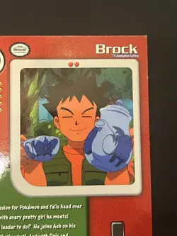 Pokemon Topps Brock Foil Series 1 TV Animation Edition #TV4 1999 NM - Image 5